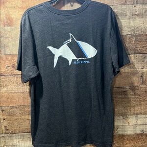 Fish Hippie Graphic T-Shirt men's large